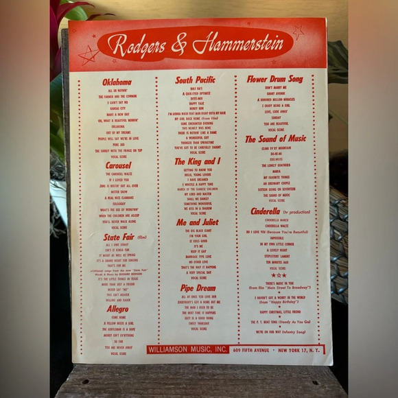 VINTAGE “We Kiss in a Shadow” Sheet Music | Piano & Voice | The King and I - Picture 4 of 5